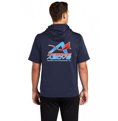 Sport-Tek Sport-Wick Fleece Short Sleeve Hooded Pullover - A Degree Above