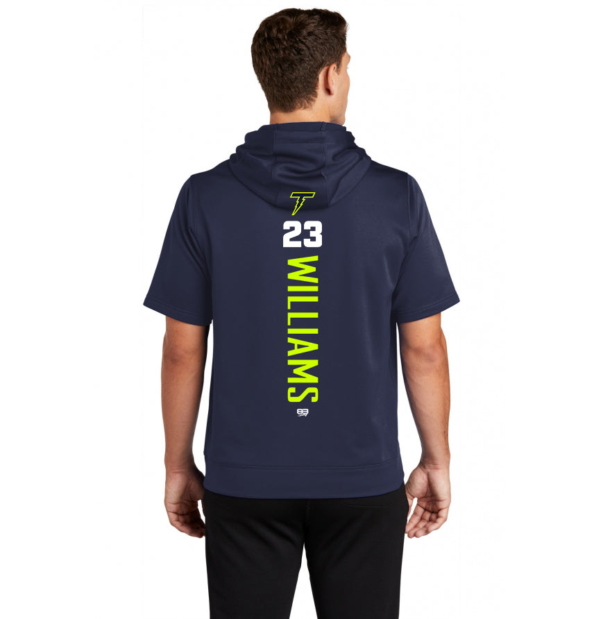 Sport-Tek Sport-Wick Fleece Short Sleeve Hooded Pullover ST251 - Ponte Vedra Thunder Baseball