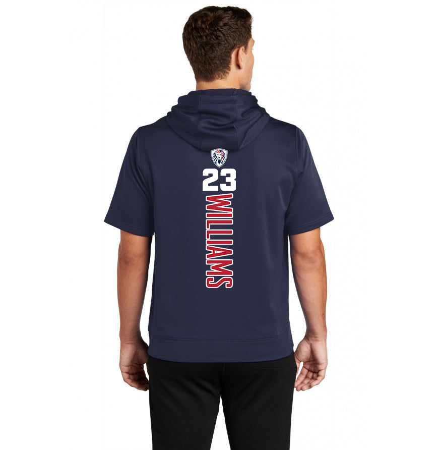 Sport-Tek Sport-Wick Fleece Short Sleeve Hooded Pullover ST251 - Orlando Lions Baseball