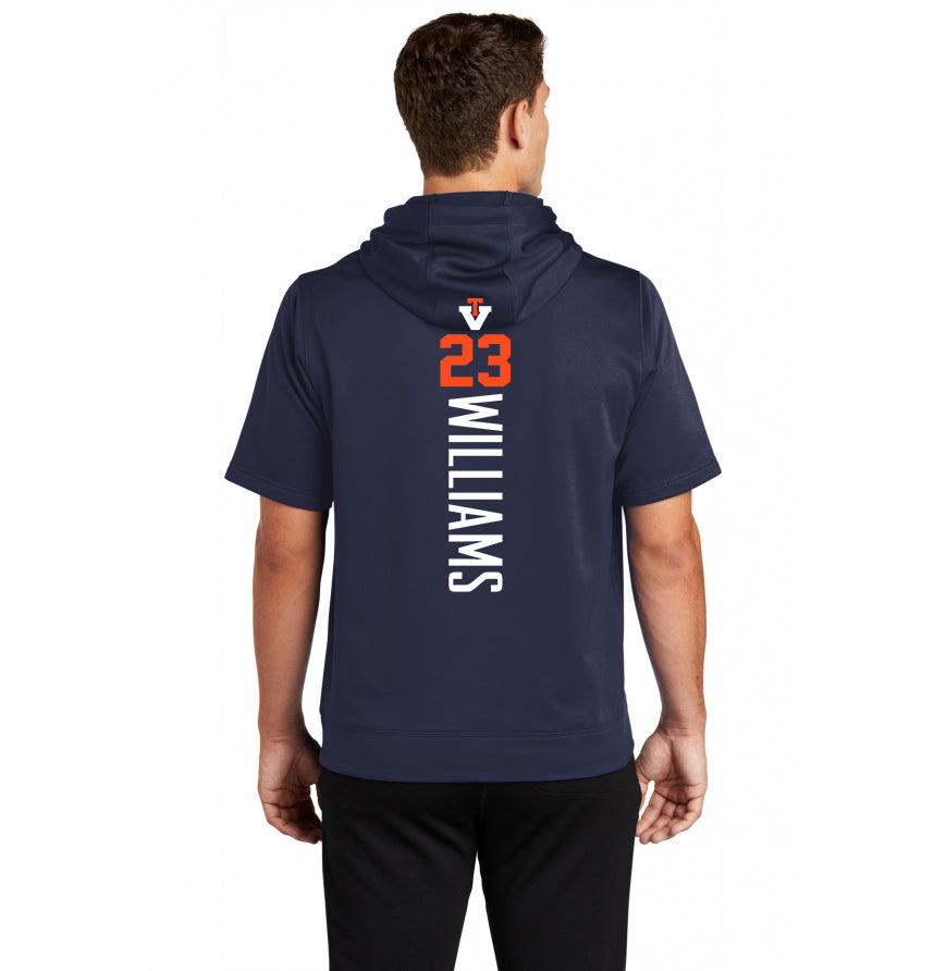 Sport-Tek Sport-Wick Fleece Short Sleeve Hooded Pullover ST251 - Team Virginia Baseball