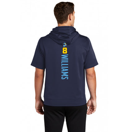 Sport-Tek Sport-Wick Fleece Short Sleeve Hooded Pullover ST251 - Bold City Bandits Baseball