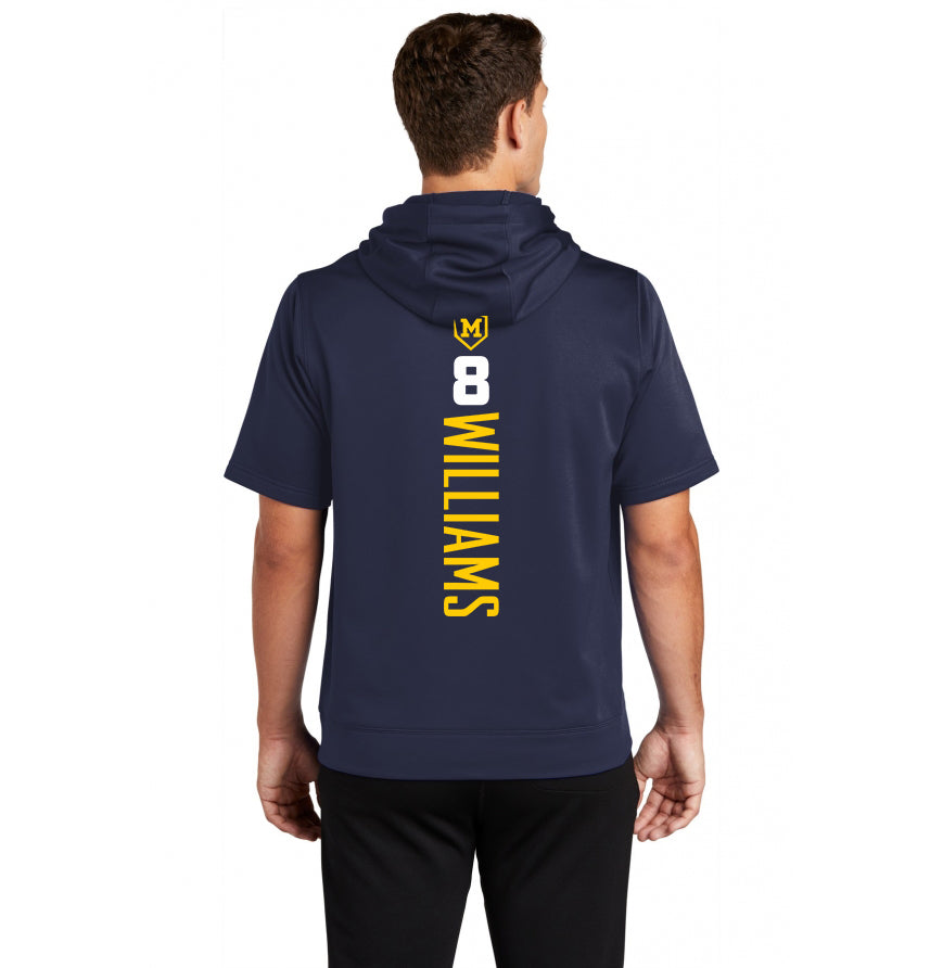 Sport-Tek Sport-Wick Fleece Short Sleeve Hooded Pullover - Midland Bandits Baseball