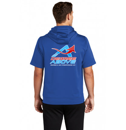 Sport-Tek Sport-Wick Fleece Short Sleeve Hooded Pullover - A Degree Above