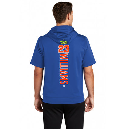 Sport-Tek Sport-Wick Fleece Short Sleeve Hooded Pullover ST251 -Palatka TailGators Baseball