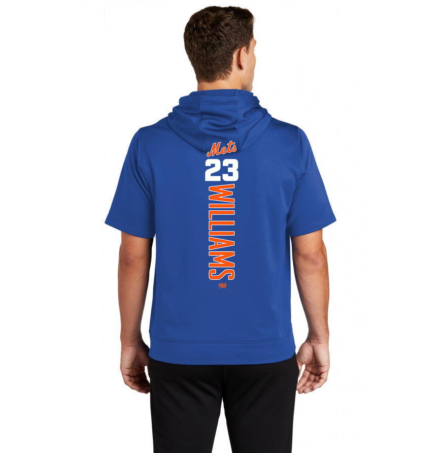 Sport-Tek Sport-Wick Fleece Short Sleeve Hooded Pullover ST251 - Florida Mets Baseball