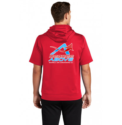 Sport-Tek Sport-Wick Fleece Short Sleeve Hooded Pullover - A Degree Above