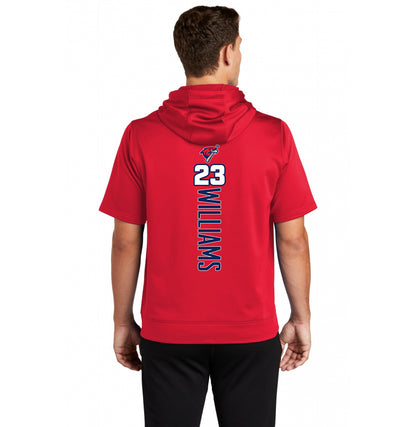 Sport-Tek Sport-Wick Fleece Short Sleeve Hooded Pullover ST251 - MSA Redtails Baseball