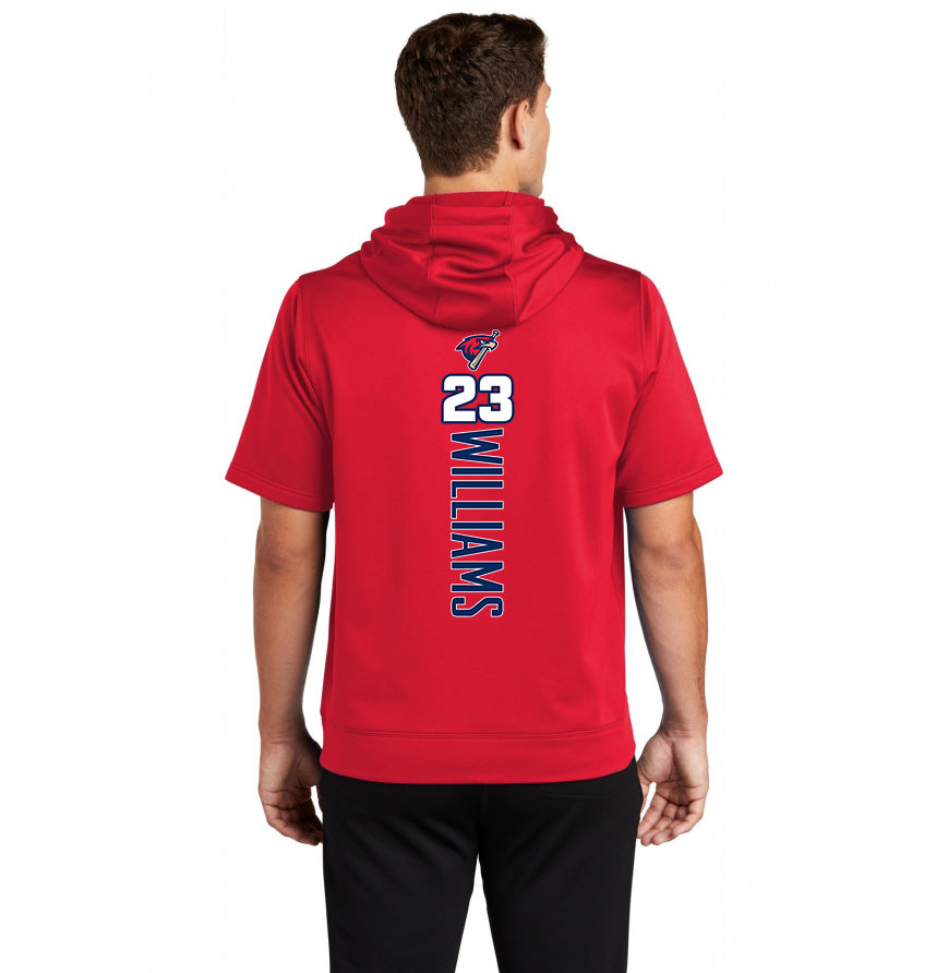 Sport-Tek Sport-Wick Fleece Short Sleeve Hooded Pullover ST251 - MSA Redtails Baseball