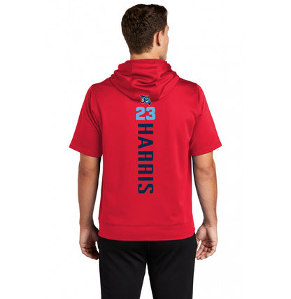 Sport-Tek Sport-Wick Fleece Short Sleeve Hooded Pullover ST251 - FCA Blueclaws Baseball