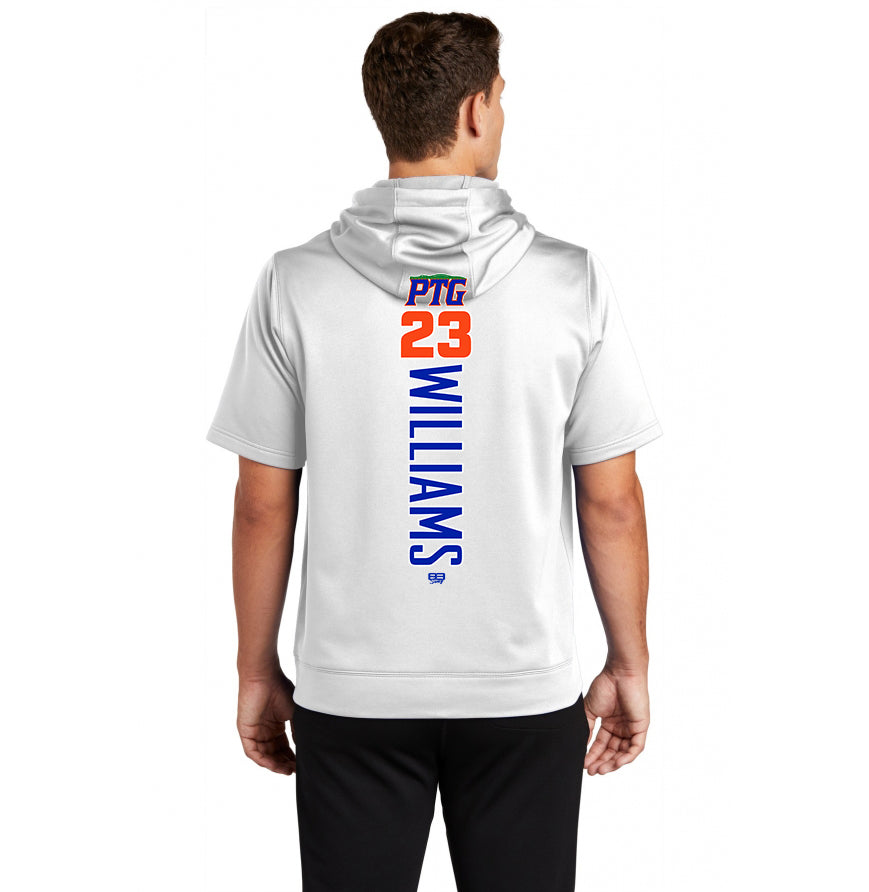 Sport-Tek Sport-Wick Fleece Short Sleeve Hooded Pullover ST251 - Palatka TailGators Baseball