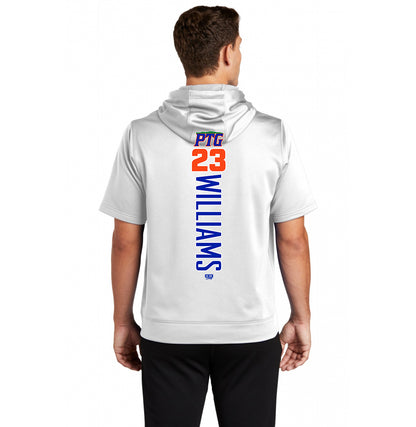 Sport-Tek Sport-Wick Fleece Short Sleeve Hooded Pullover ST251 - Palatka TailGators Baseball