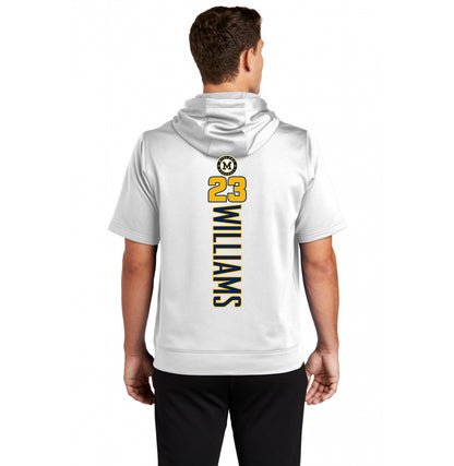 Sport-Tek Sport-Wick Fleece Short Sleeve Hooded Pullover - Midland Baseball