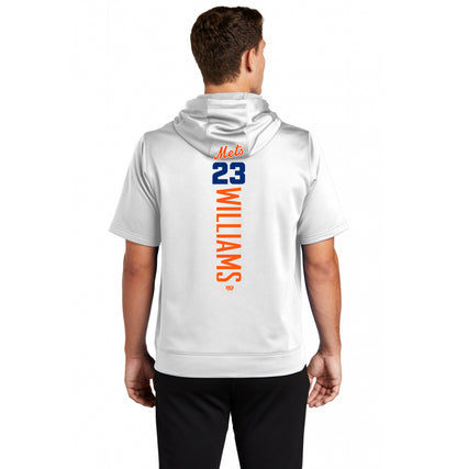 Sport-Tek Sport-Wick Fleece Short Sleeve Hooded Pullover ST251 - Florida Mets Baseball