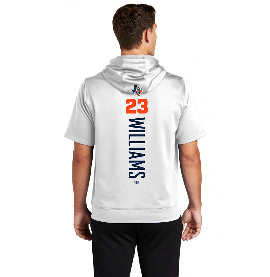 Sport-Tek Sport-Wick Fleece Short Sleeve Hooded Pullover ST251 - Dallas Tigers Baseball