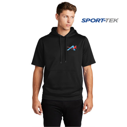 Sport-Tek Sport-Wick Fleece Short Sleeve Hooded Pullover - A Degree Above