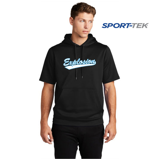 Sport-Tek Sport-Wick Fleece Short Sleeve Hooded Pullover - Explosion Softball