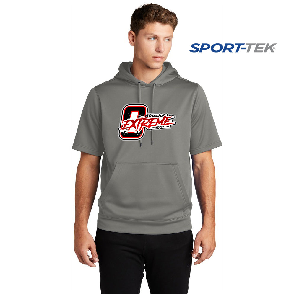 Sport-Tek Sport-Wick Fleece Short Sleeve Hooded Pullover - Oviedo Extreme Softball