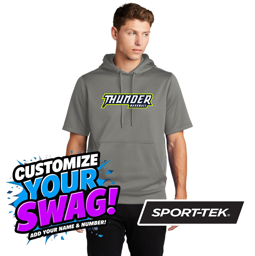 Sport-Tek Sport-Wick Fleece Short Sleeve Hooded Pullover ST251 - Ponte Vedra Thunder Baseball