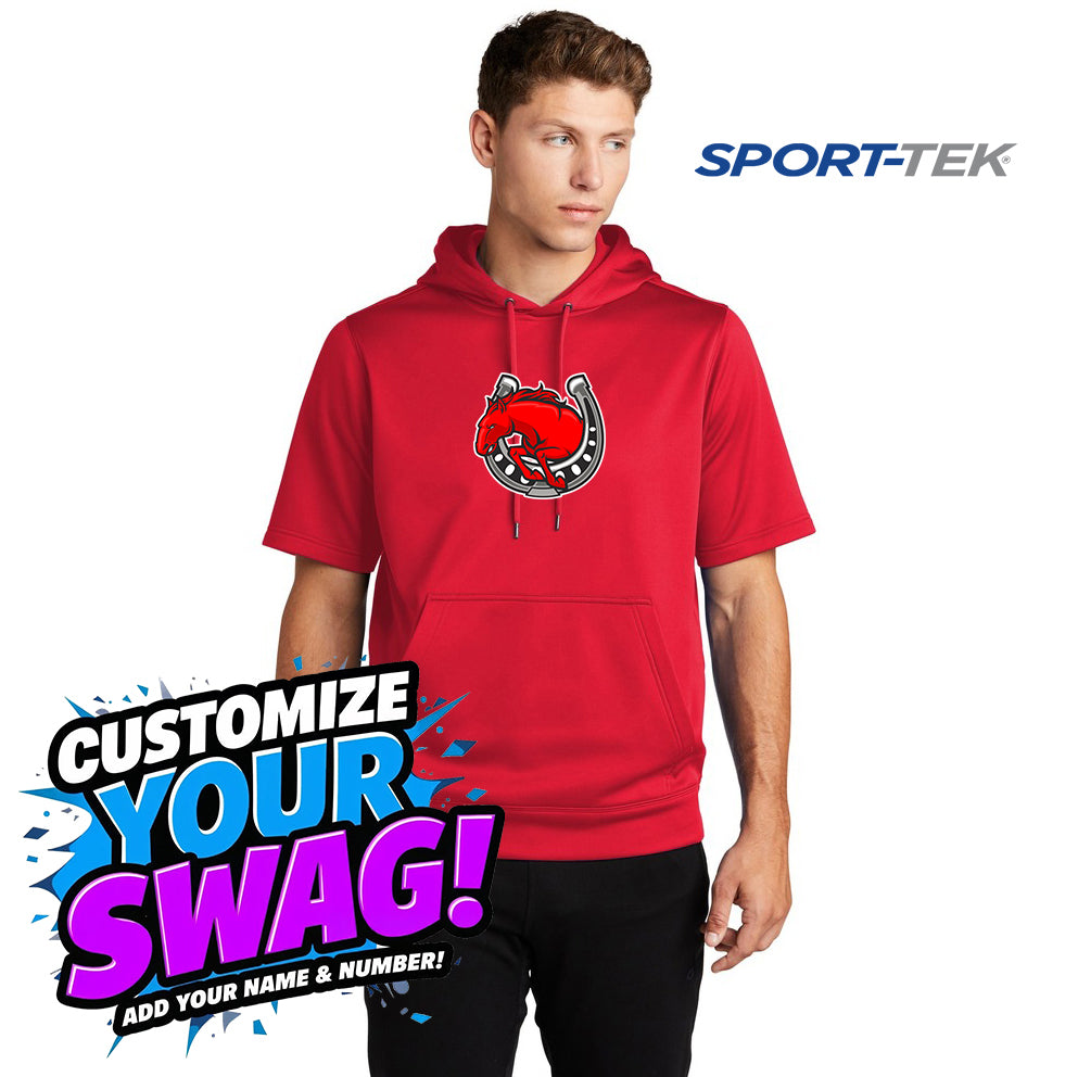 Sport-Tek Sport-Wick Fleece Short Sleeve Hooded Pullover - Stillwater Hockey