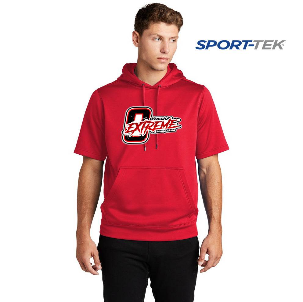 Sport-Tek Sport-Wick Fleece Short Sleeve Hooded Pullover - Oviedo Extreme Softball