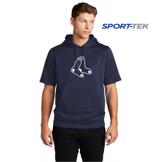 Sport-Tek Sport-Wick Fleece Short Sleeve Hooded Pullover - Blue Sox