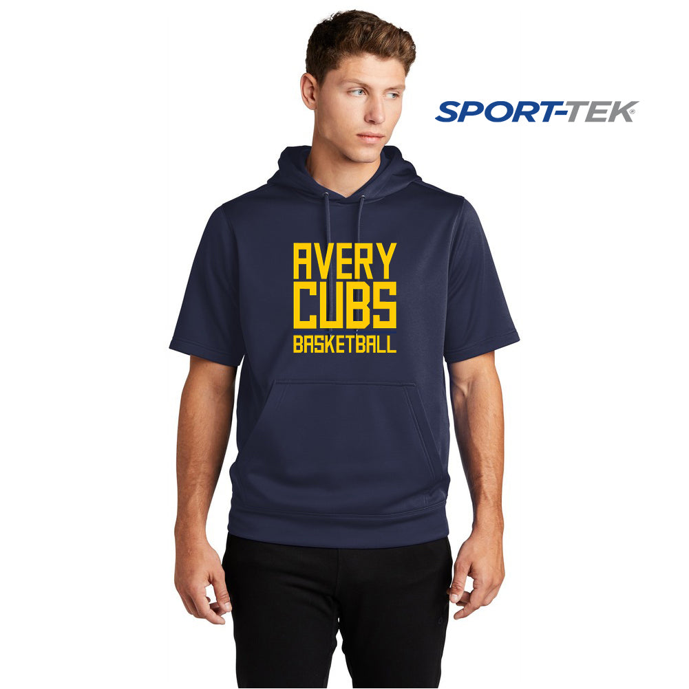 Sport-Tek Sport-Wick Fleece Short Sleeve Hooded Pullover - Avery Cubs