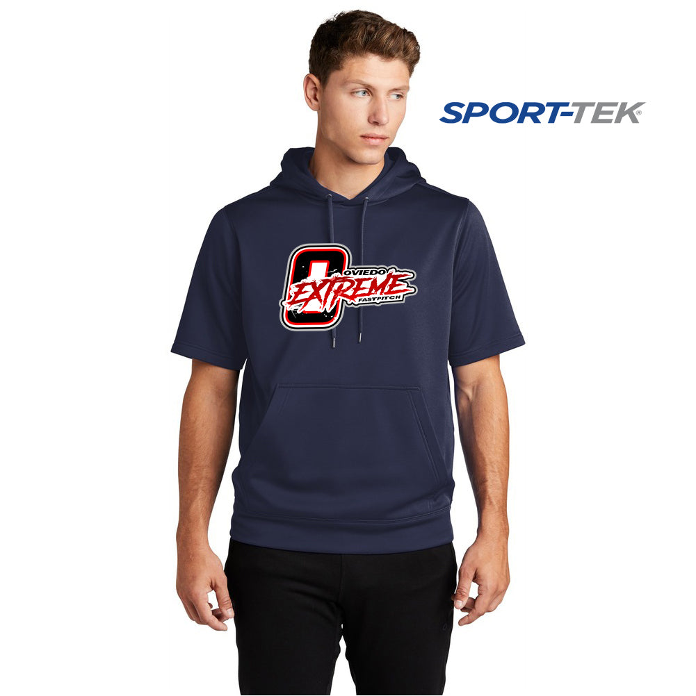 Sport-Tek Sport-Wick Fleece Short Sleeve Hooded Pullover - Oviedo Extreme Softball