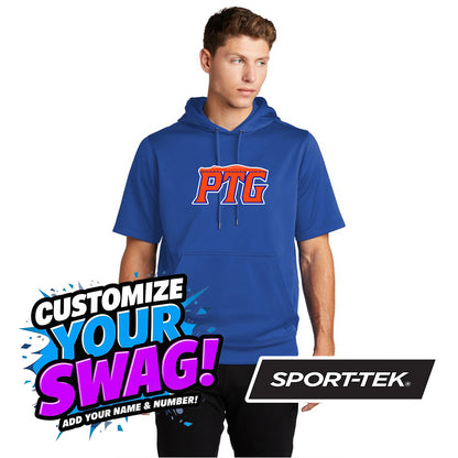 Sport-Tek Sport-Wick Fleece Short Sleeve Hooded Pullover ST251 - Palatka TailGators Baseball