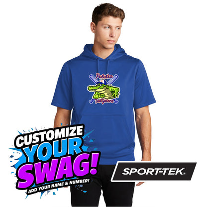 Sport-Tek Sport-Wick Fleece Short Sleeve Hooded Pullover ST251 -Palatka TailGators Baseball