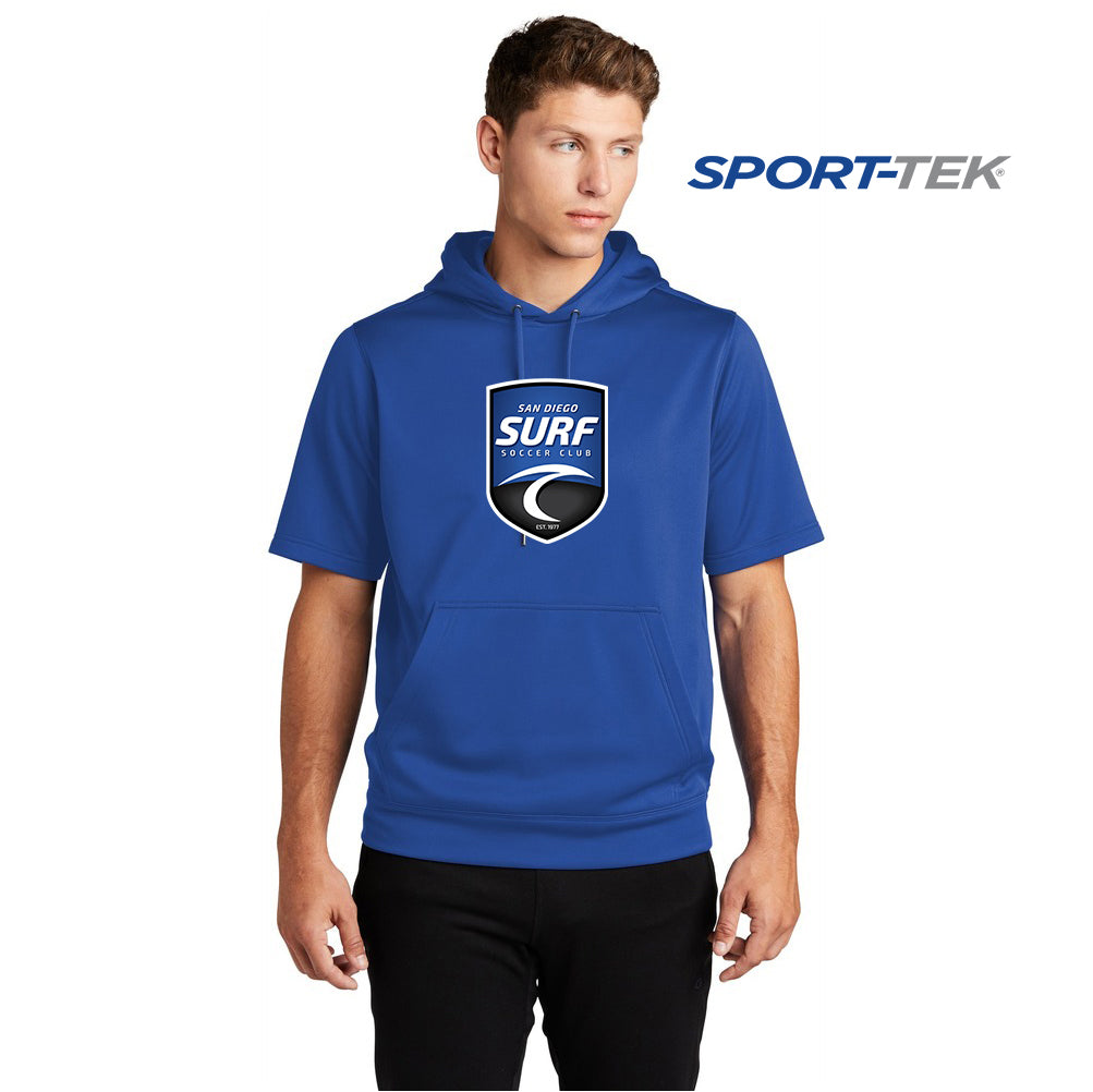 Sport-Tek Sport-Wick Fleece Short Sleeve Hooded Pullover - San Diego Surf Soccer