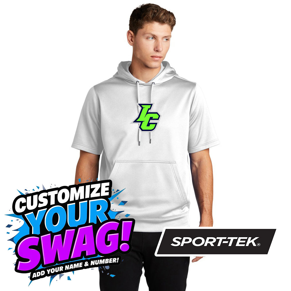 Sport-Tek Sport-Wick Fleece Short Sleeve Hooded Pullover ST251 - Indy Clutch Baseball