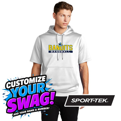 Sport-Tek Sport-Wick Fleece Short Sleeve Hooded Pullover ST251 - Bold City Bandits Baseball