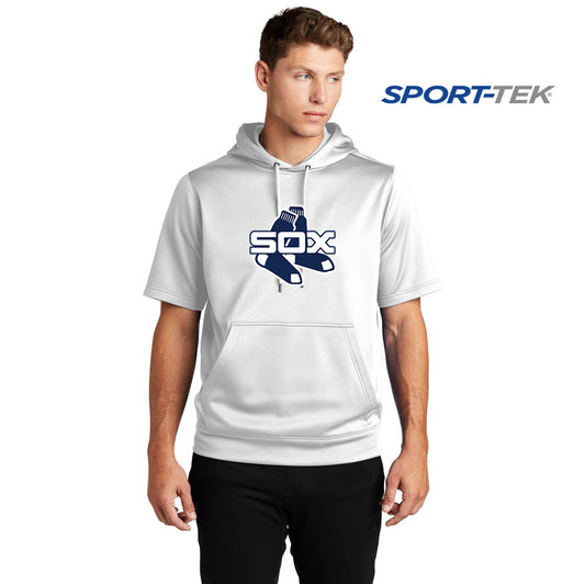 Sport-Tek Sport-Wick Fleece Short Sleeve Hooded Pullover - Blue Sox