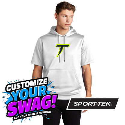 Sport-Tek Sport-Wick Fleece Short Sleeve Hooded Pullover ST251 - Ponte Vedra Thunder Baseball