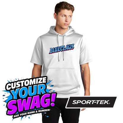 Sport-Tek Sport-Wick Fleece Short Sleeve Hooded Pullover ST251 - FCA Blueclaws Baseball