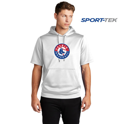 Sport-Tek Sport-Wick Fleece Short Sleeve Hooded Pullover - Talkin Baseball