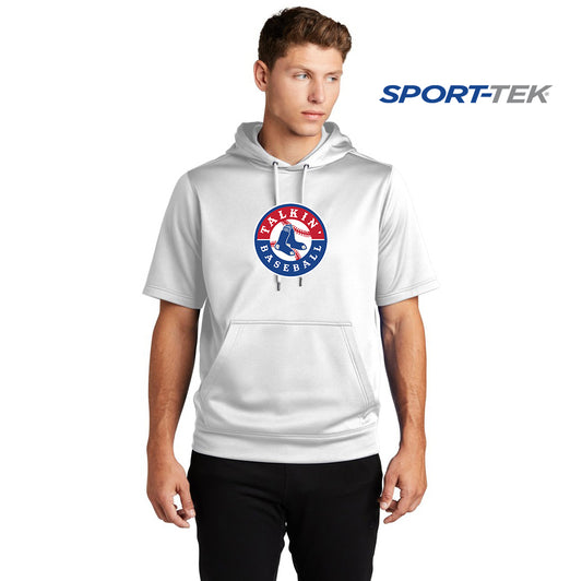 Sport-Tek Sport-Wick Fleece Short Sleeve Hooded Pullover - Talkin Baseball