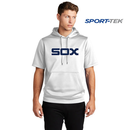 Sport-Tek Sport-Wick Fleece Short Sleeve Hooded Pullover - Blue Sox