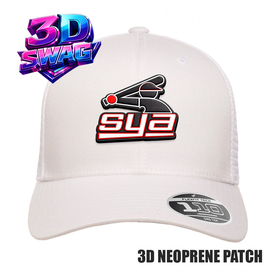 SYA - 3D PATCH TEAM HATS - Flexfit 110M Mesh Hat