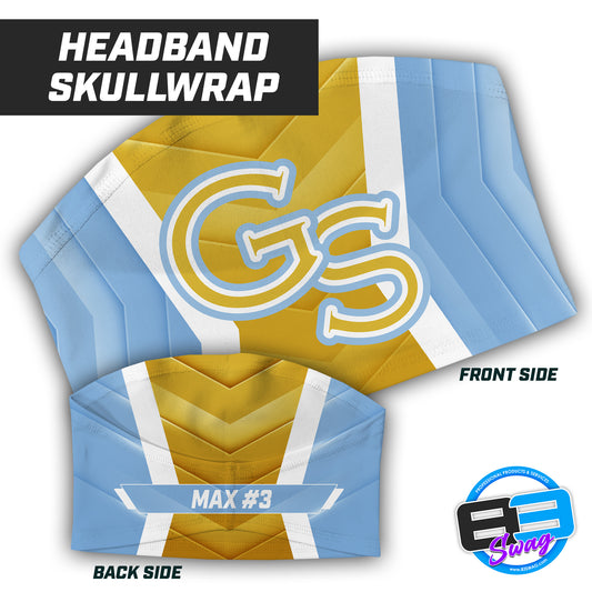 Golden Spikes Baseball - Headband Skull Wrap