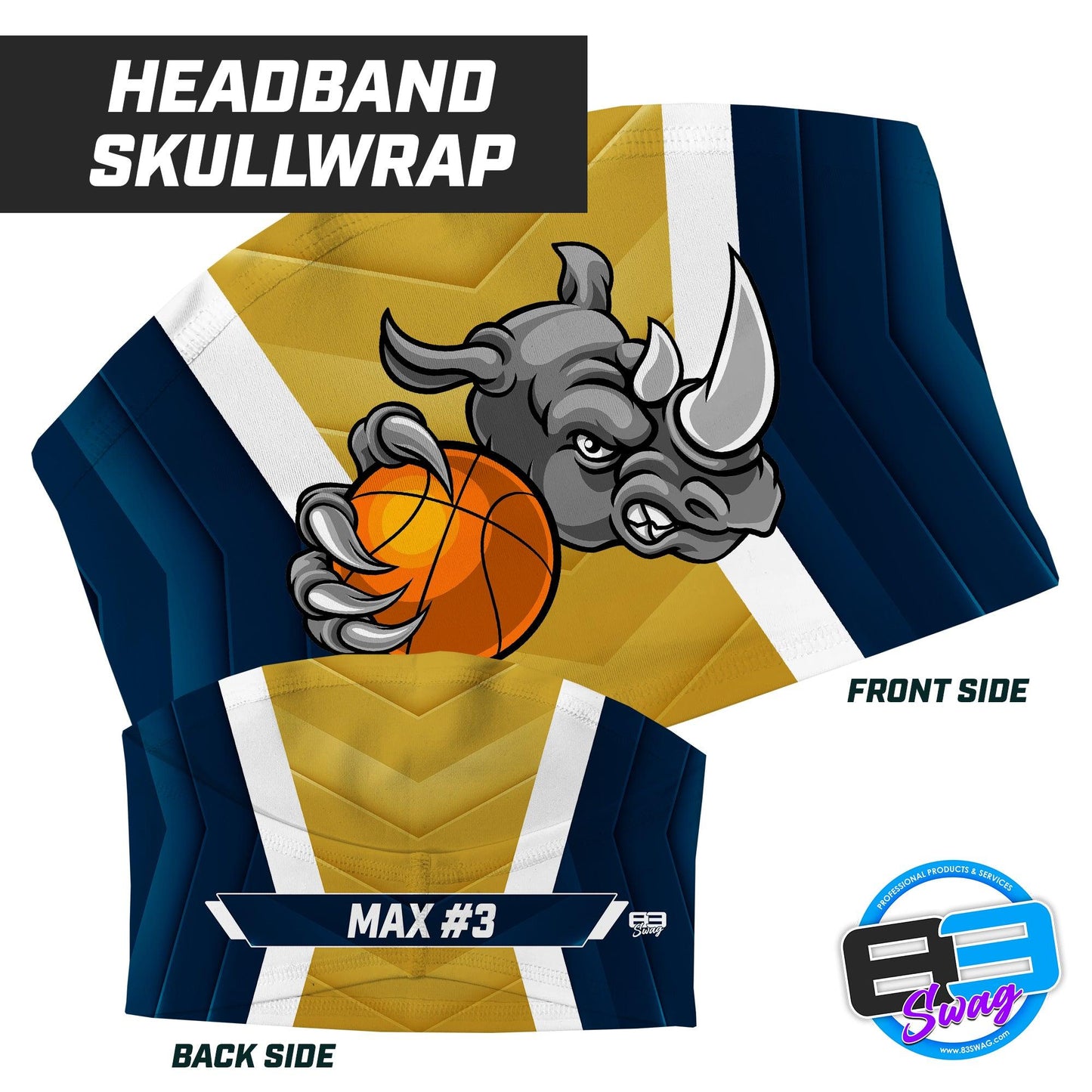 Rhino Basketball - Headband Skull Wrap