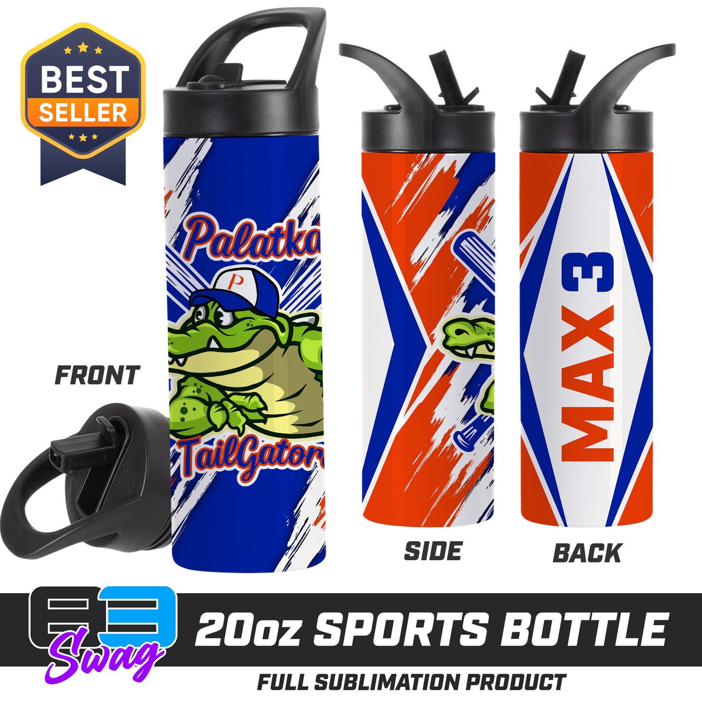 20oz Sports Tumbler - Palatka TailGators Baseball - 2024 FALL EDITION