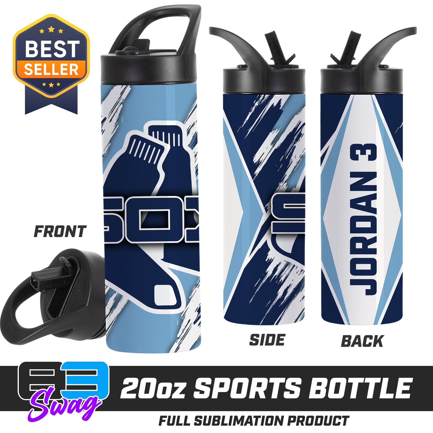 20oz Sports Tumbler - Blue Sox