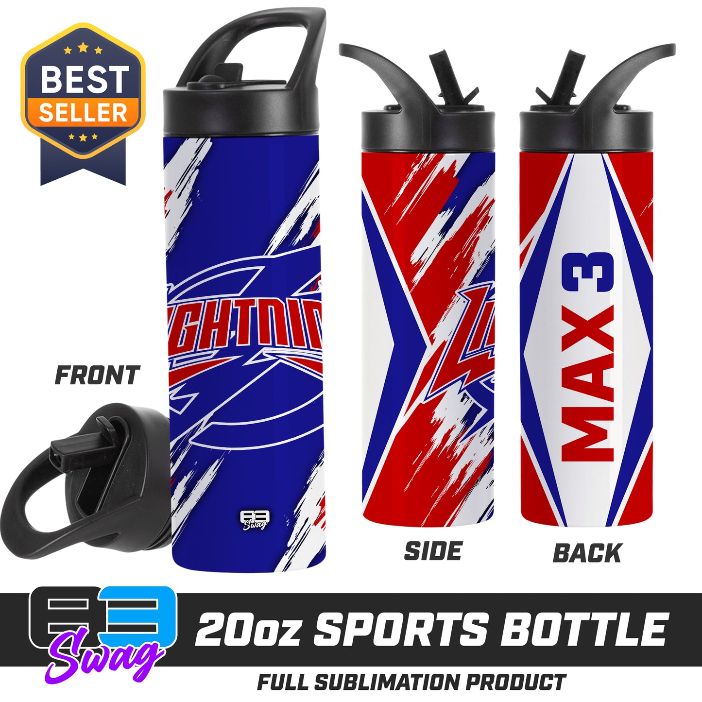 20oz Sports Tumbler - Palm Beach Gardens Lightning