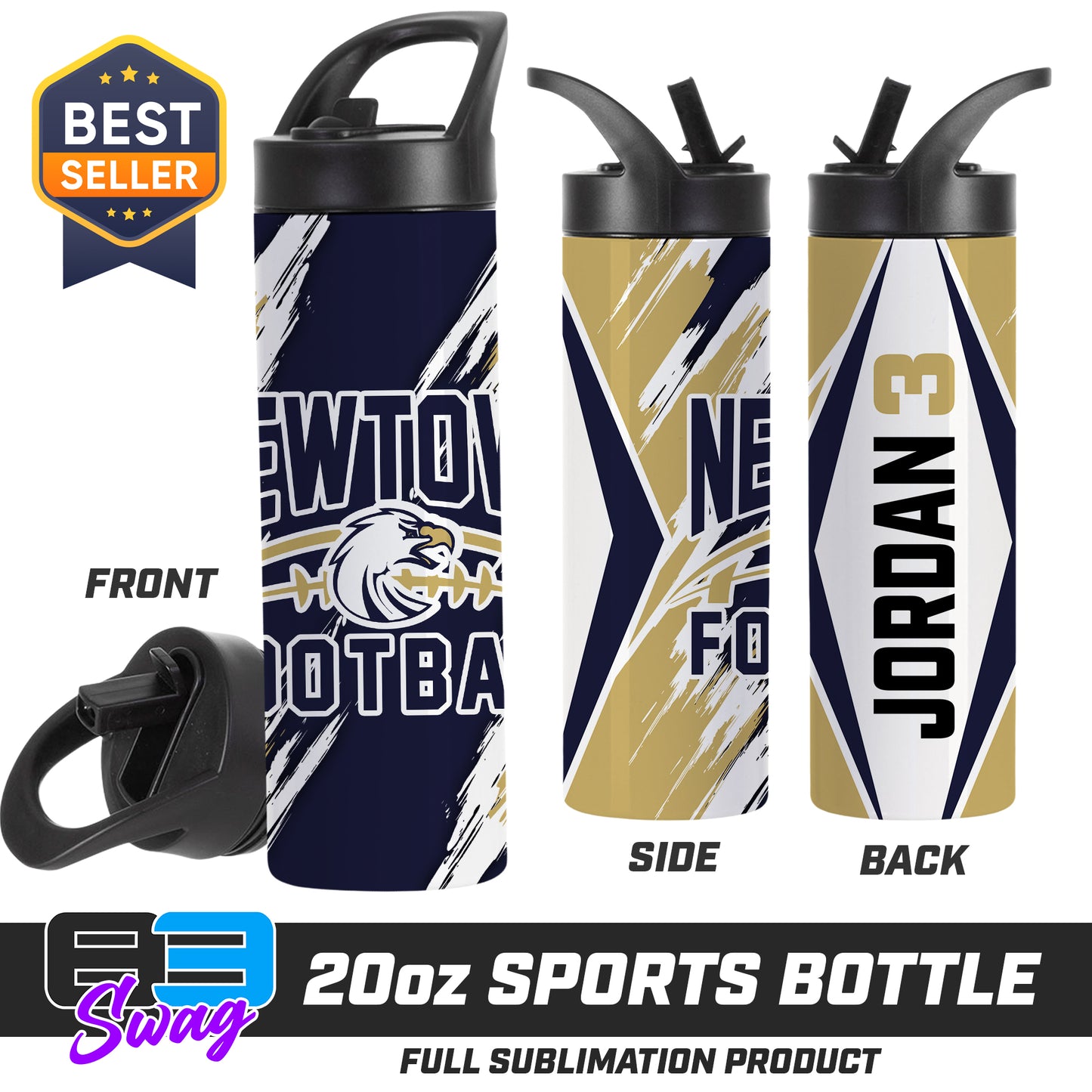 20oz Sports Tumbler - Newtown Football