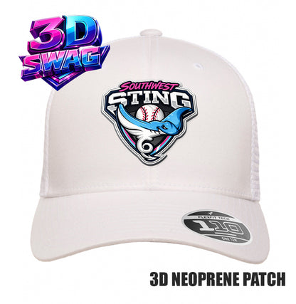 SOUTHWEST STING - 3D PATCH TEAM HATS - Flexfit 110M Mesh Hat