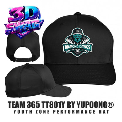 DIAMOND DAWGS - Team 365 TT801Y Youth Yupoong® Zone Performance Cap
