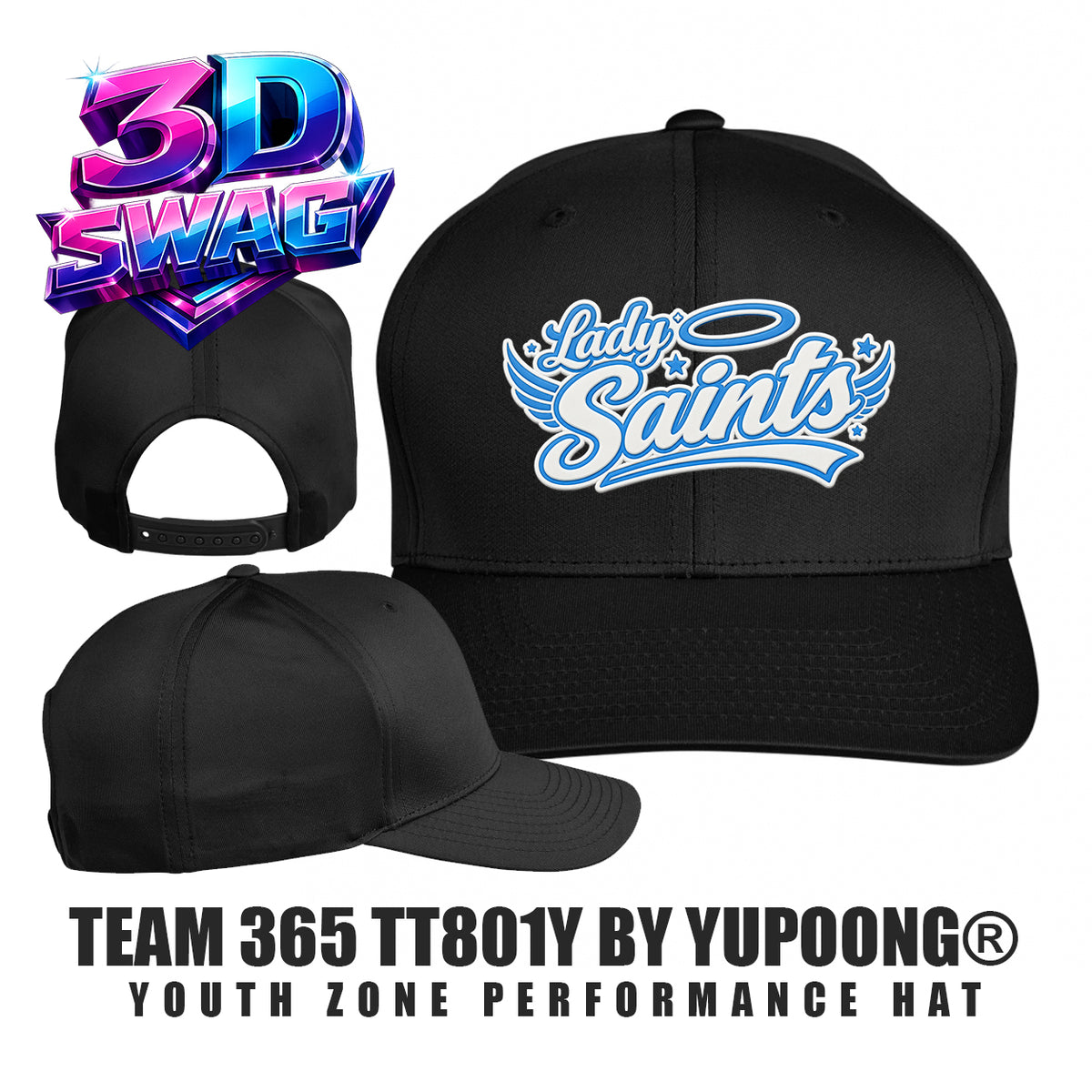 Lady Saints Softball - Team 365 TT801Y Youth Yupoong® Zone Performance Cap