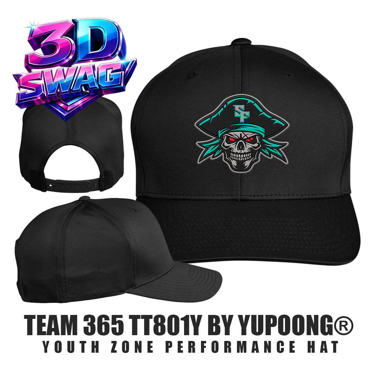South Florida Pirates - Team 365 TT801Y Youth Yupoong® Zone Performance Cap