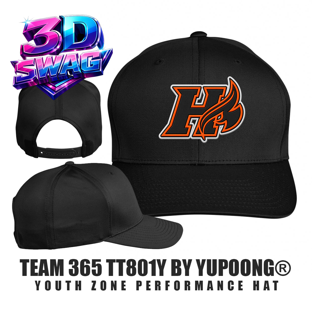 Harrisburg Heat Softball - Team 365 TT801Y Youth Yupoong® Zone Performance Cap